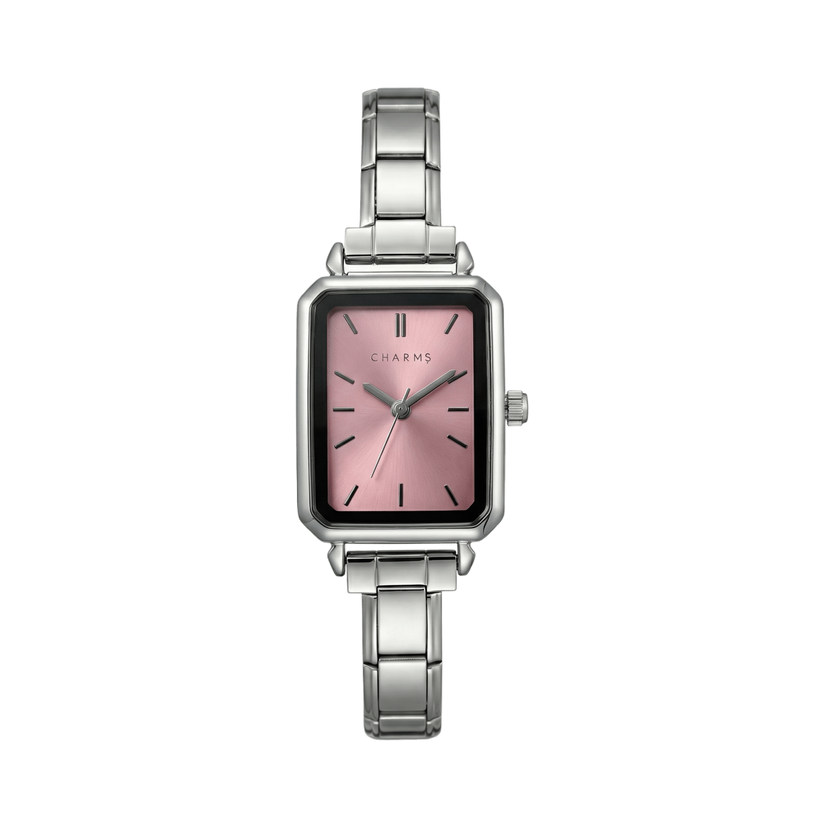 Como Watch Silver – Pink Dial Edition