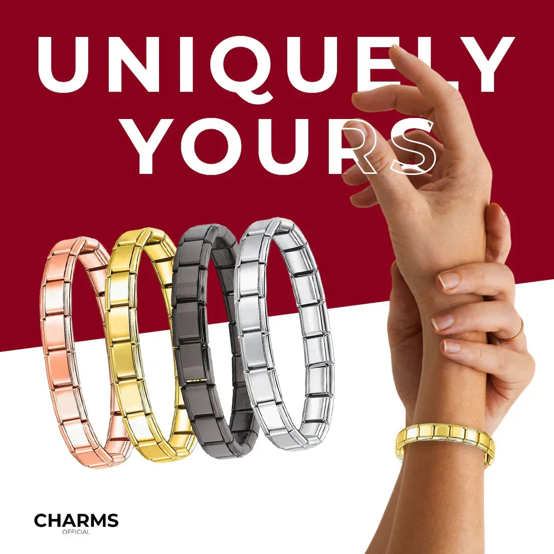 Bracelet charms noir