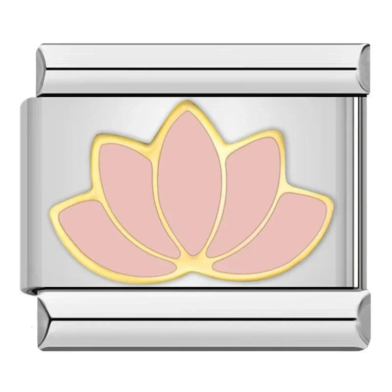 Pink Petals, Gold - Charms Official