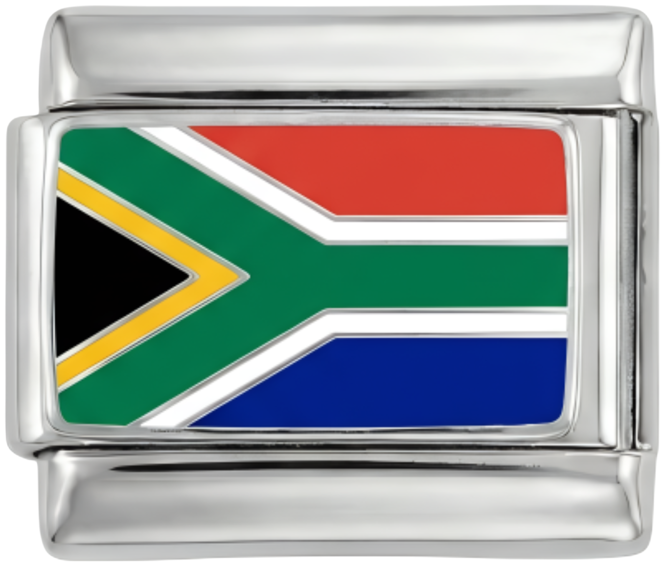 South Africa Flag, on Silver - south-africa-on-silver.png