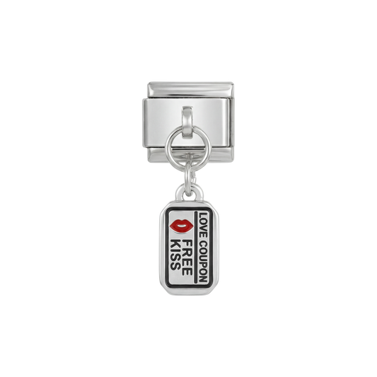 Love Coupon Hanging on Silver