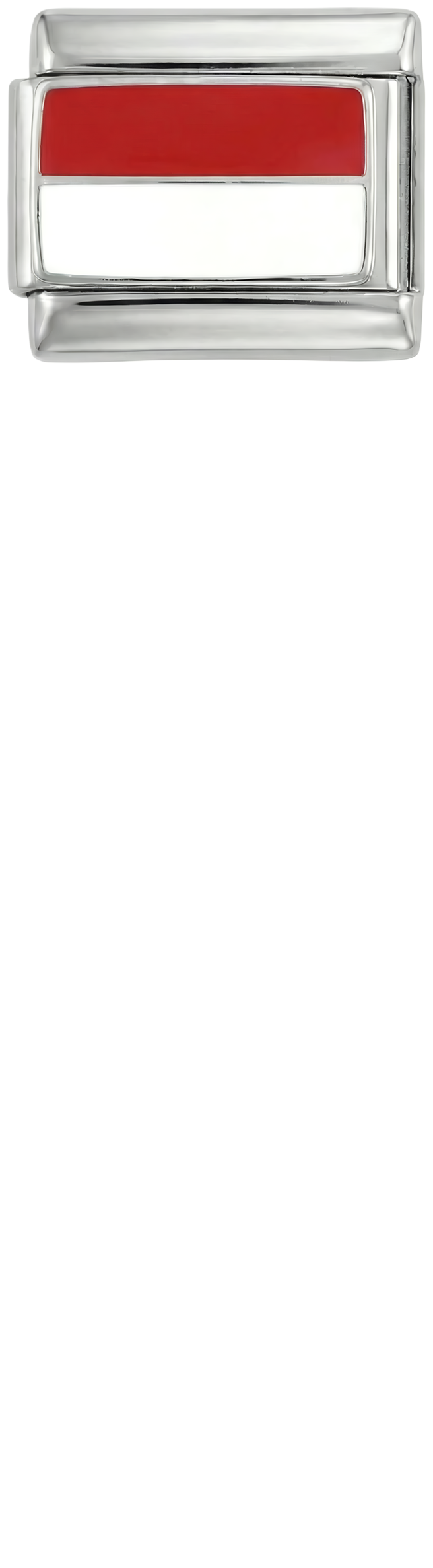 Drapeau de la Pologne, sur argent