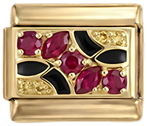 Insignia belga con piedras