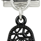 Wird hinzugefügt - Schwarze Fatmas Hand auf Silber