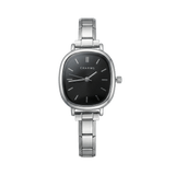 Capri Watch Silver – Black Dial Edition