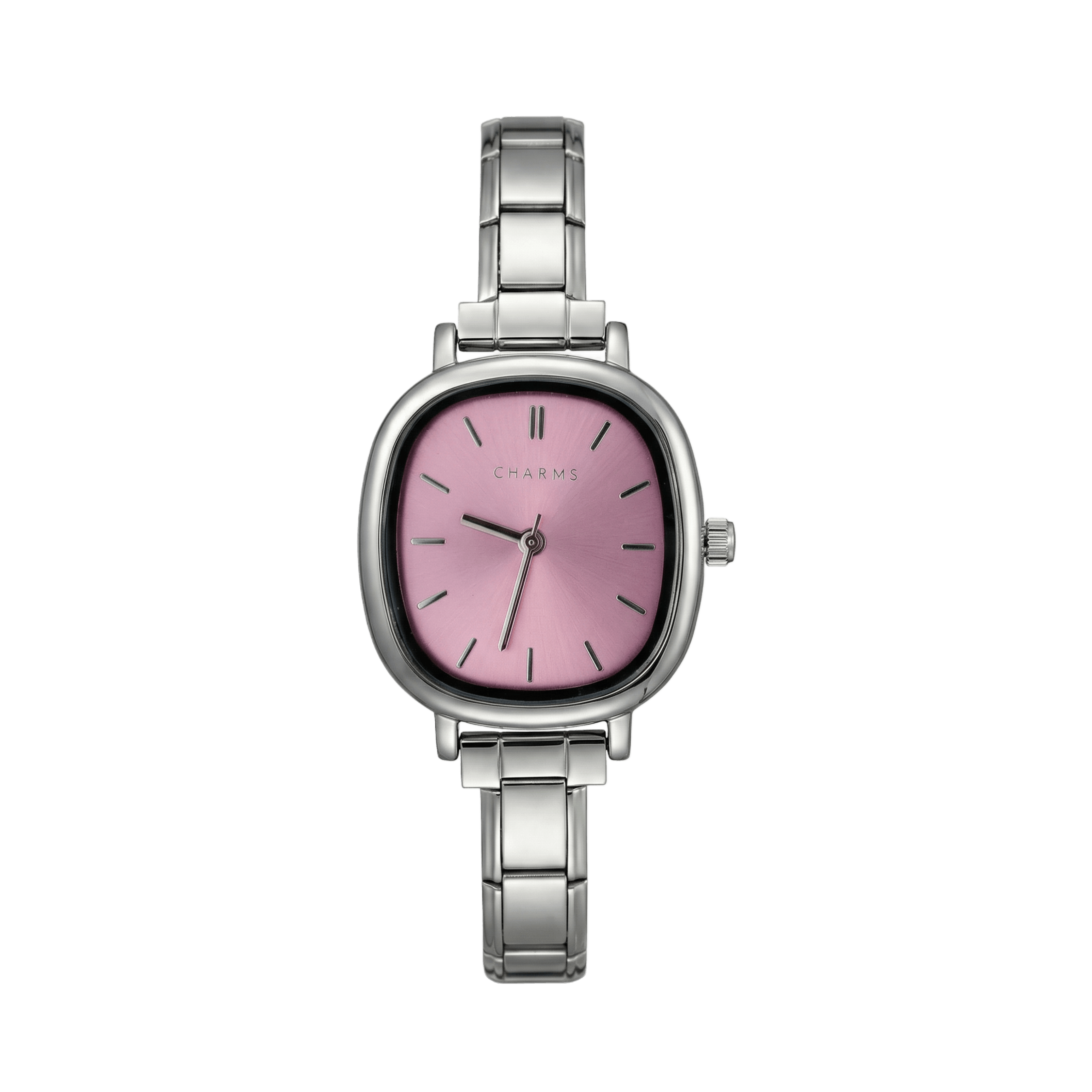 Capri Watch Silver – Pink Dial Edition