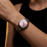 Montre Capri en argent – Édition cadran rose