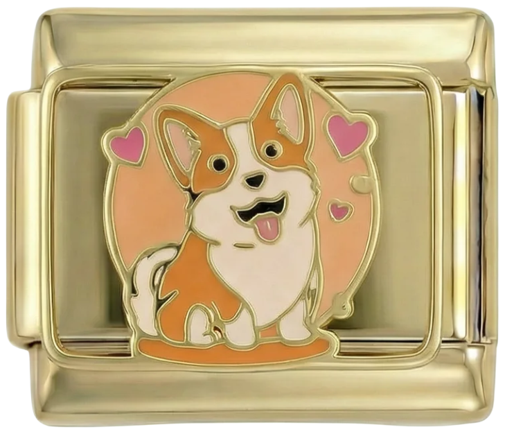 Corgi en doré