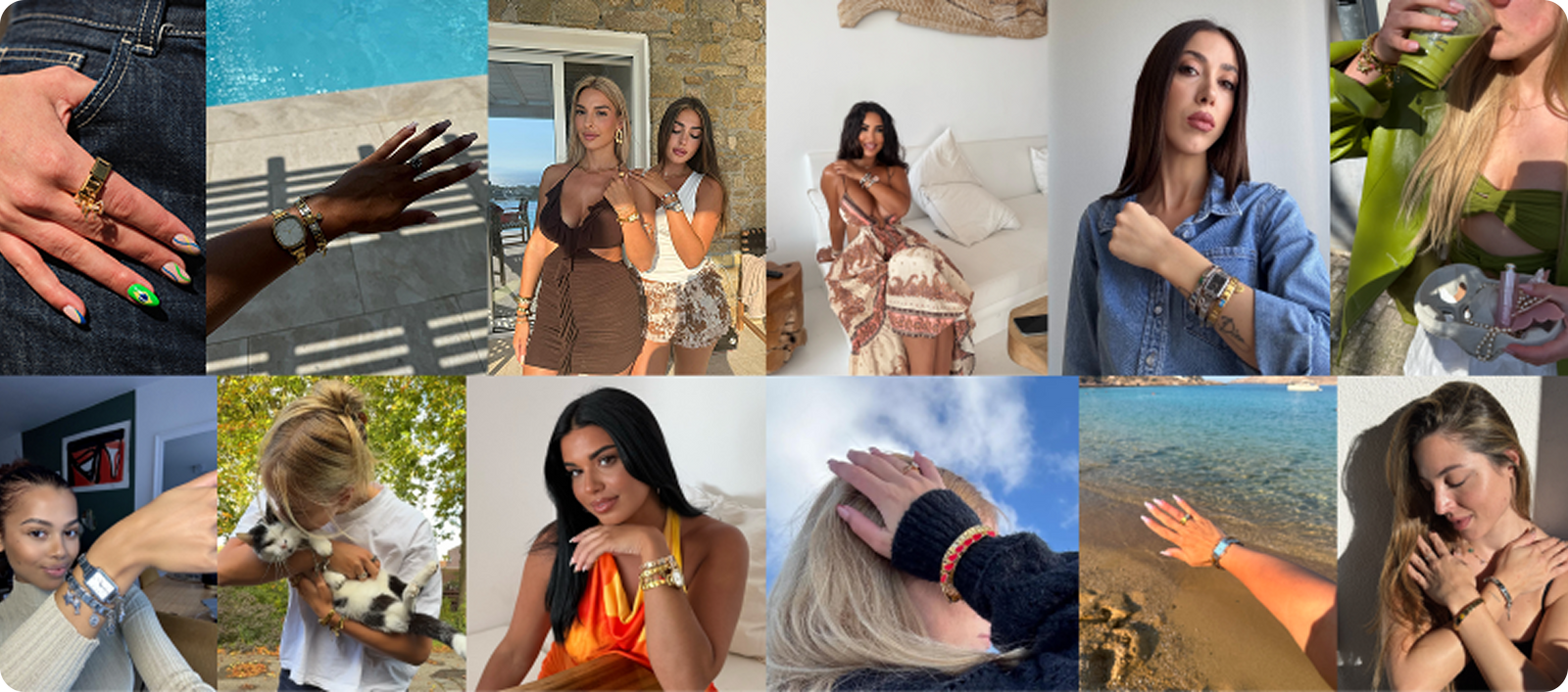 Collage de muñecas de la comunidad