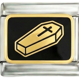 Cercueil doré sur argent