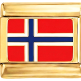 Norway Flag, on Gold