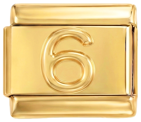 Numéro 6 en or