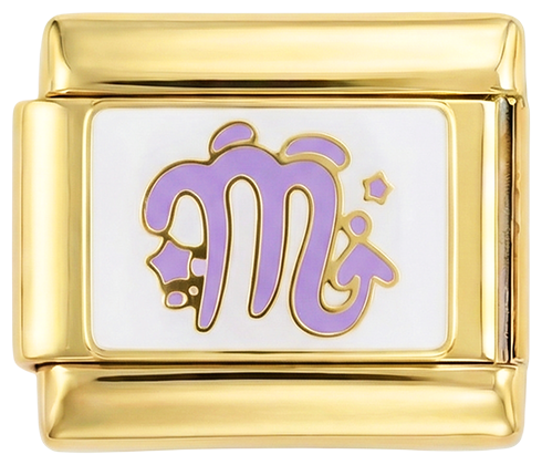 Scorpio Purple, auf Gold