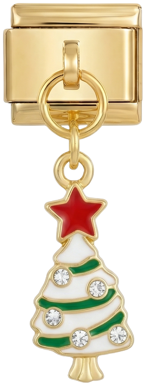 Snowy Christmas Tree with its Red Star - Snowy-Christmas-Tree-with-its-Red-Star.png