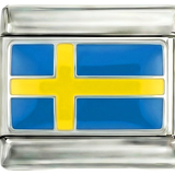 Drapeau de la Suède, sur argent