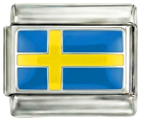 Bandera de Suecia, sobre plata