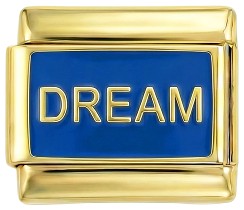 Dream on Blue Plate on Gold - dream-on-blue-plate-on-gold.png