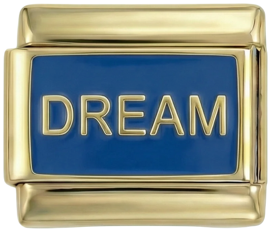 Dream on Blue Plate on Gold - dream-on-blue-plate-on-gold.png