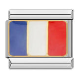 Frankreich Flagge, auf Silber