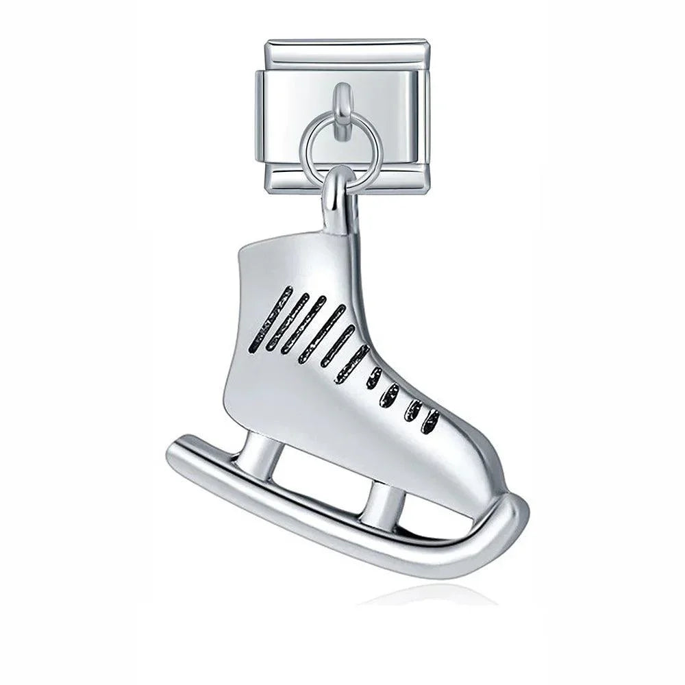 Ice Skate, Silver - Charms Official
