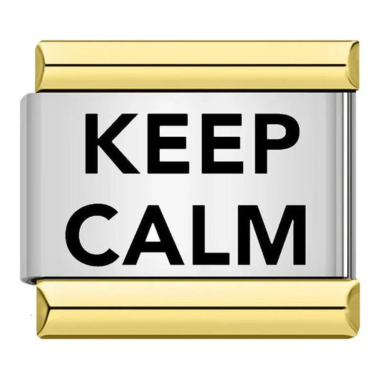 Keep Calm, on Gold - Charms Official