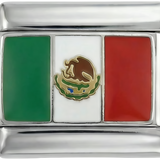 Drapeau du Mexique, sur argent